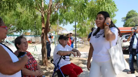 Vida Gómez esperará los resultados en la Casa Naranja en Mérida