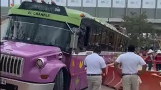 La rampa para brindar paso a los vehículos se movió, provocando el incidente