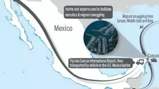 Se explican las rutas que utilizaba la organización para llegar a EE.UU.