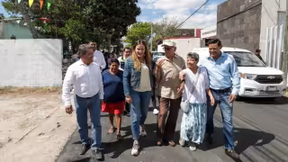 Pedregales de Tanlum cambia su imagen urbana con repavimentación histórica