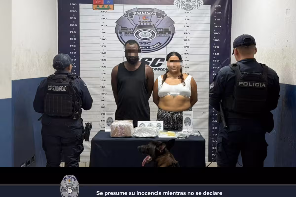 Detienen a pareja en Playa del Carmen con posesión de presunta droga ...