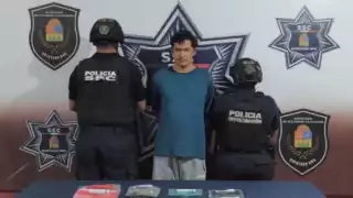 SSC de Quintana Roo detiene a Diego “N”, probable implicado en delitos contra la salud
