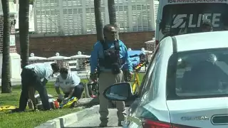 Motociclista de Cancún sufrió de grave accidente