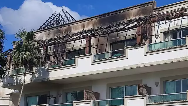 Los empleados del hotel controlaron el siniestro antes de que llegara a más.