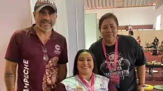 Campechana Belén Sánchez levanta 120 kg y conquista el oro en nacional de para-powerlifting