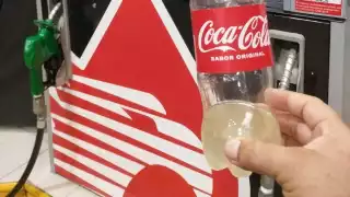 Exhiben a gasolinera de Telchac Pueblo por vender combustible con agua