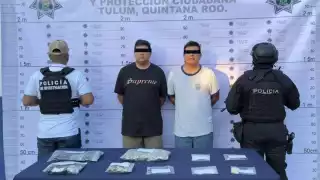 Los hombres tenían diversas dosis de drogas en su posesión