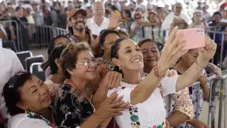 La Mandataria realizó su última visita al estado el 21 de junio, cuando supervisó los trabajos del nuevo Hospital General Agustín O’Horán