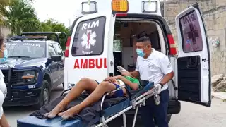 Mujer resulta herida tras ser víctima de un asalto en Cancún