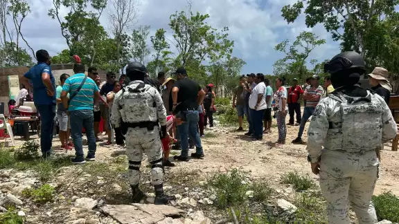 La Guardia Nacional participó en el operativo de desalojo
