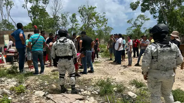 La Guardia Nacional participó en el operativo de desalojo