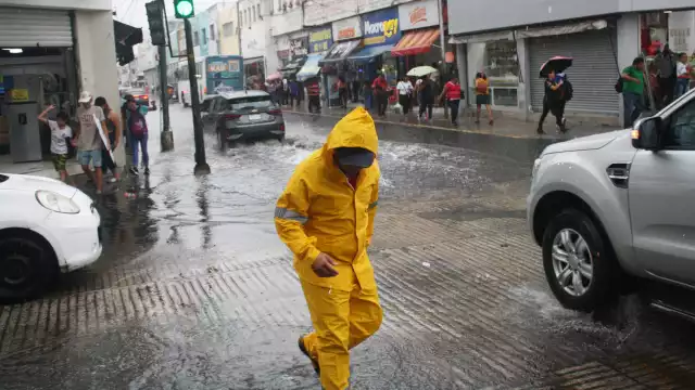 Se espera que las lluvias sean mayormente fuertes en Mérida
