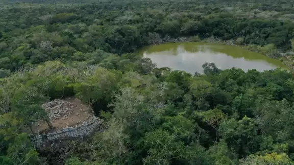 El hallazgo de plataformas habitacionales prehispánicas fue gracias a los vuelos de dron El hallazgo de plataformas habitacionales prehispánicas fue gracias a los vuelos de dron