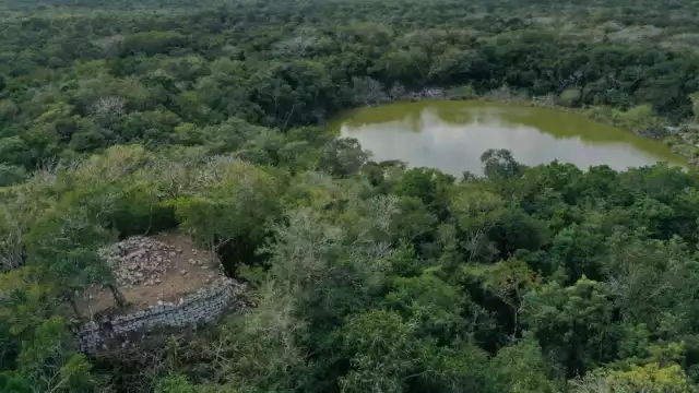 El hallazgo de plataformas habitacionales prehispánicas fue gracias a los vuelos de dron