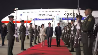 La aeronave del presidente surcoreano aterrizó en el AIFA.