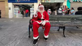 El centro histórico de Mérida tiene su propio Santa Claus 