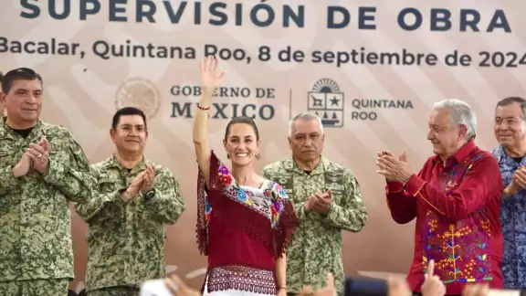 Claudia Sheinbaum agradeció el apoyo de la comunidad de Bacalar Claudia Sheinbaum agradeció el apoyo de la comunidad de Bacalar