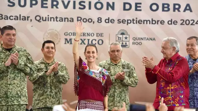 Claudia Sheinbaum agradeció el apoyo de la comunidad de Bacalar