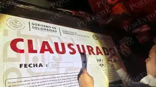 Se colocaron sellos de clausura en dos de las barras del establecimiento por la falta de permisos