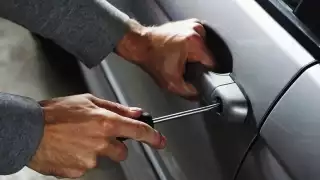 Las manijas del auto fueron destruidas, y del interior se sustrajeron 15 paquetes de loza y dos cubetas de herramientas de trabajo