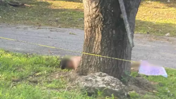 Residentes del mencionado poblado alertaron a las autoridades sobre un cuerpo desnudo