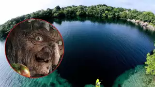 Se dice que en el cenote se ha visto la figura de una mujer flotando en las aguas