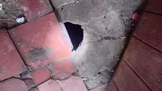 Gran susto en tienda de Suma de Hidalgo: piso se rompe y deja al descubierto un pozo