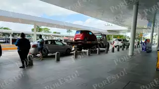 Guardia Nacional detiene a tres choferes de plataforma en el aeropuerto de Mérida