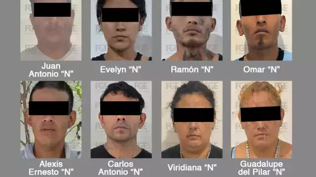 En total se detuvieron a 8 hombres y tres mujeres