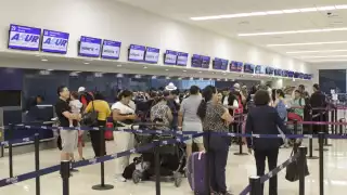 Nueve de diez vuelos llegaron adelantados al aeropuerto de Mérida entre las 23:40 y las 08:51 horas