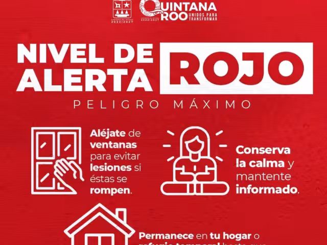 Se activa la Alerta Roja por la cercanía de "Helene" en Quintana Roo