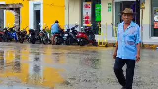 ¡Por fin Chaac! Caen fuertes lluvias en Yucatán