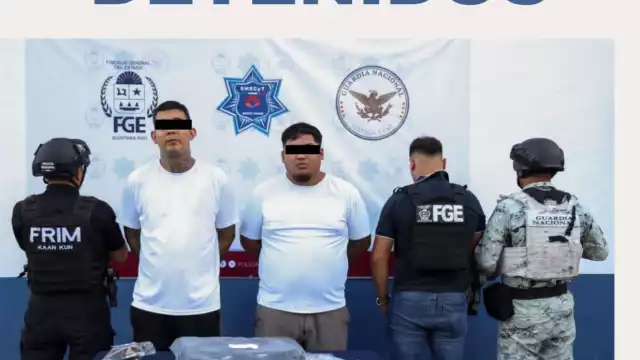 Los detenidos fueron identificaos como Ángel “N”, de 26 años, y Jenrry “N”, de 31