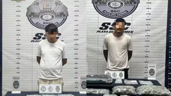 Los detenidos fueron identificados como Jesús “N” de 22 años y Leandro “N”, de 19 Los detenidos fueron identificados como Jesús “N” de 22 años y Leandro “N”, de 19
