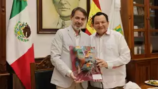 Yucatán y España fortalecen lazos tras reunirse Joaquín Díaz Mena con el embajador Juan Duarte Cuadrado