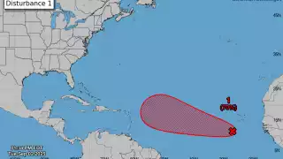 Tiene 70 % de probabilidad de convertirse en ciclón tropical en los próximos siete días.