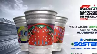 México GP: Primer evento de F1 en implementar vasos de aluminio 100% reciclables