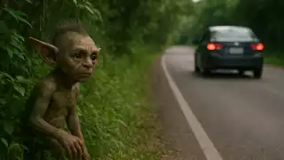 La carretera se encuentra envuelta en una atmósfera tétrica