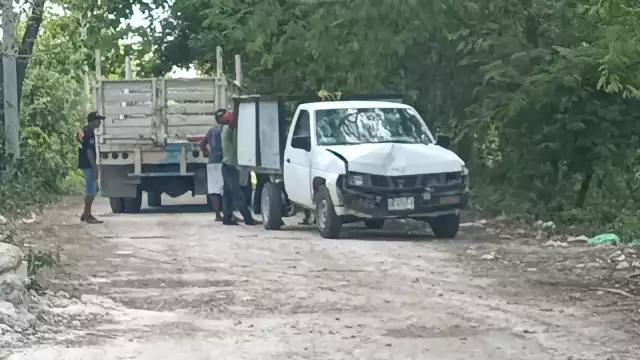 A bordo de la camioneta iba una familia