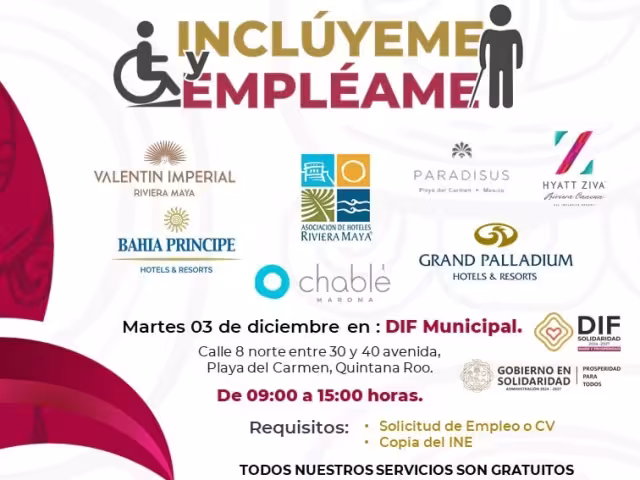 La jornada de empleo está enfocada a personas con algún tipo de discapacidad en busca de trabajo