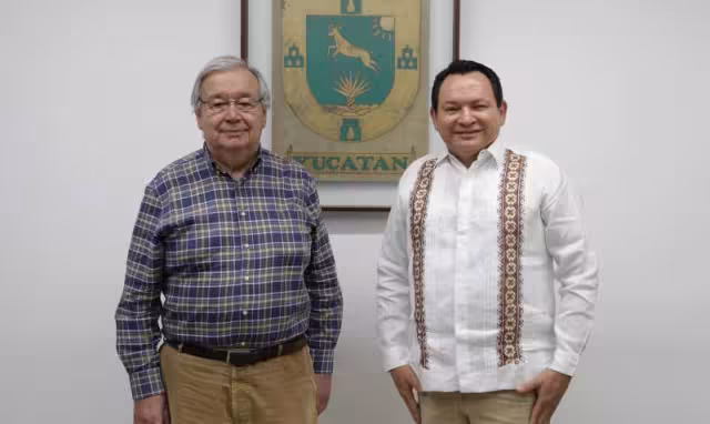 Durante la charla, el Gobernador que el Plan Estatal de Desarrollo 2024–2030 está alineado con la Agenda 2030 de la ONU