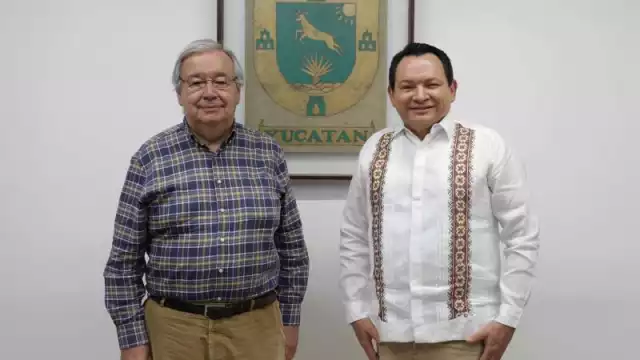 Durante la charla, el Gobernador que el Plan Estatal de Desarrollo 2024–2030 está alineado con la Agenda 2030 de la ONU