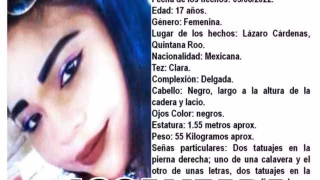 Al momento de su desaparición, Bianca tenía 17 años