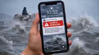 Huracanes, lluvias e inundaciones activarán alertas en celulares
