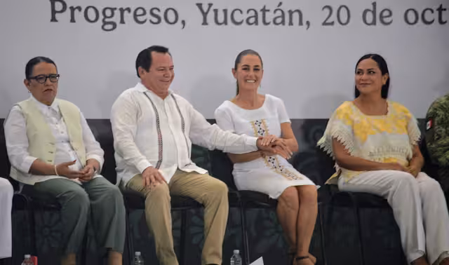 El gobernador Joaquín Díaz Mena agradeció el apoyo de Claudia Sheinbaum