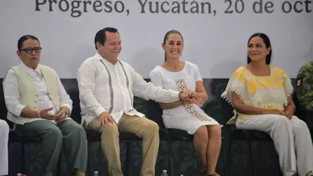 El gobernador Joaquín Díaz Mena agradeció el apoyo de Claudia Sheinbaum