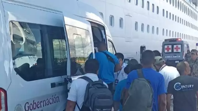 Las personas rescatadas recibieron atención médica.