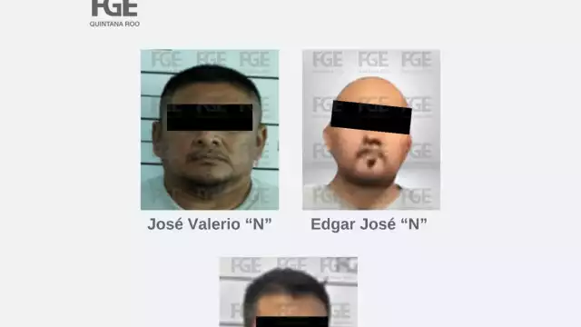 Los detenidos fueron identificados como José Valerio “N”, Edgar José “N” y Edgar “N”