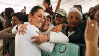 La presidenta electa Claudia Sheinbaum acompañó a AMLO en su gira a por Querétaro