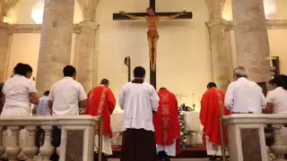 La misa se realizó en honor a Santa Eulalia